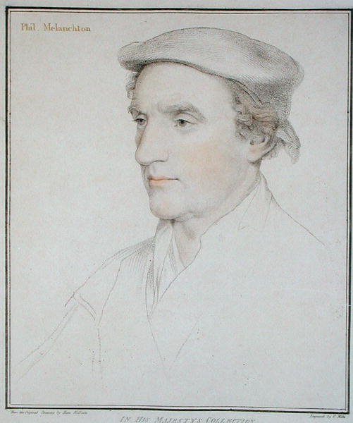 Porträt von Philip Melanchton (1497-1560) graviert von Francesco Bartolozzi (1727-1815) 1792 von Hans (after) Holbein the Younger