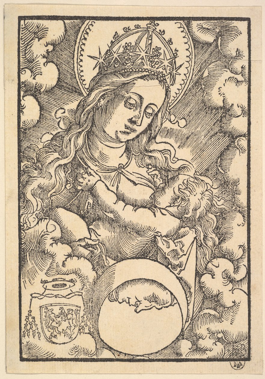 Stillende Madonna, aus Enchiridon poeticum, 1515 von Hans Baldung