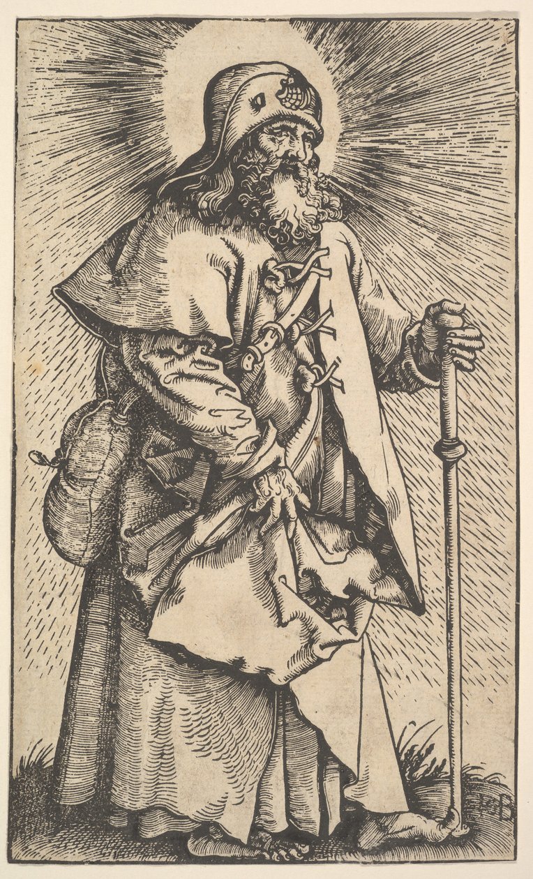 Der heilige Jakobus der Ältere, aus Christus und die Apostel (1519) von Hans Baldung