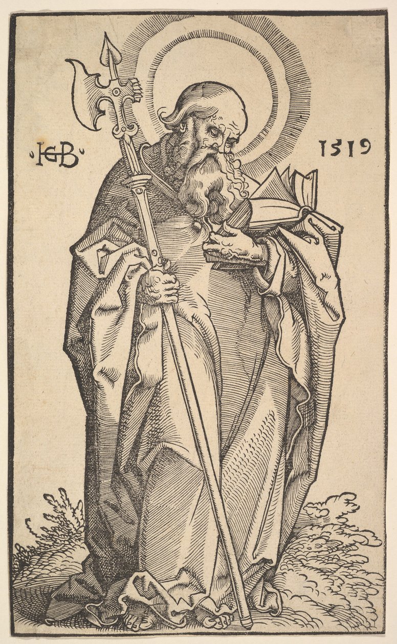 Heiliger Matthäus aus Christus und die Apostel, 1519 von Hans Baldung