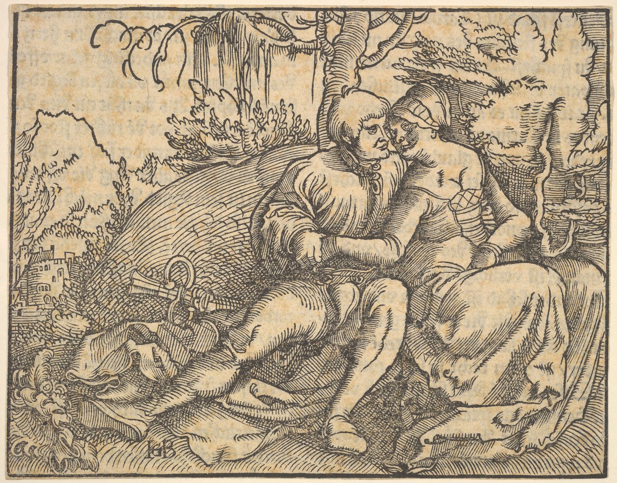 Das sechste der zehn Gebote, aus Die zehn Gebote von Hans Baldung
