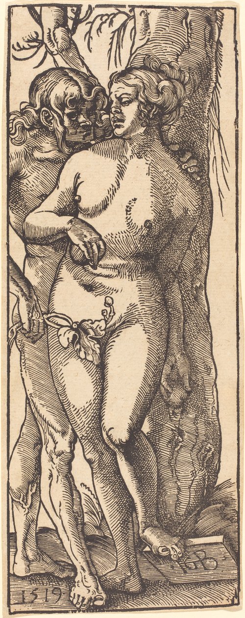 Adam und Eva, 1519 von Hans Baldung Grien