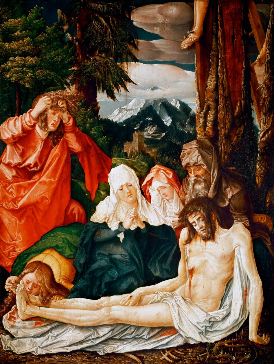 Die Klage über den toten Christus - Hans Baldung von Hans Baldung Grien