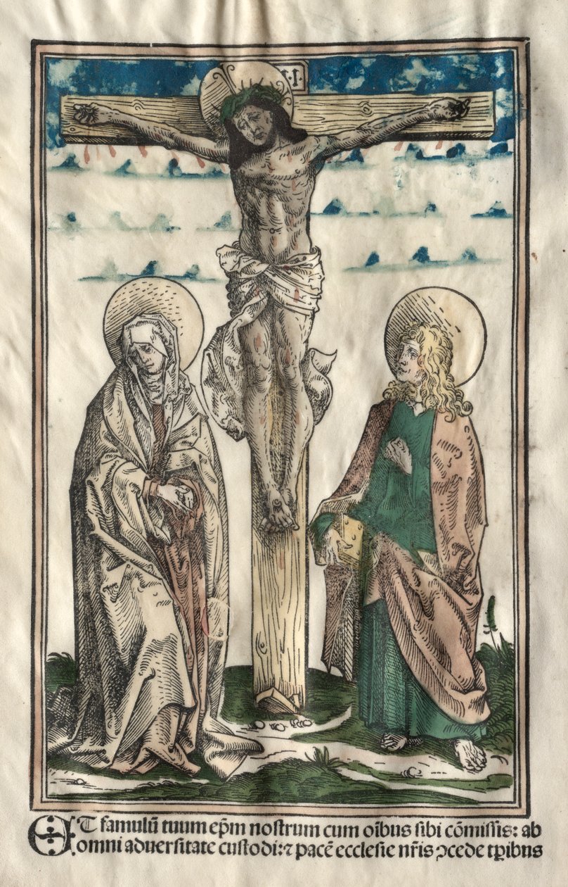 Christus am Kreuz zwischen Maria und Johannes, 1502 von Hans Burgkmair