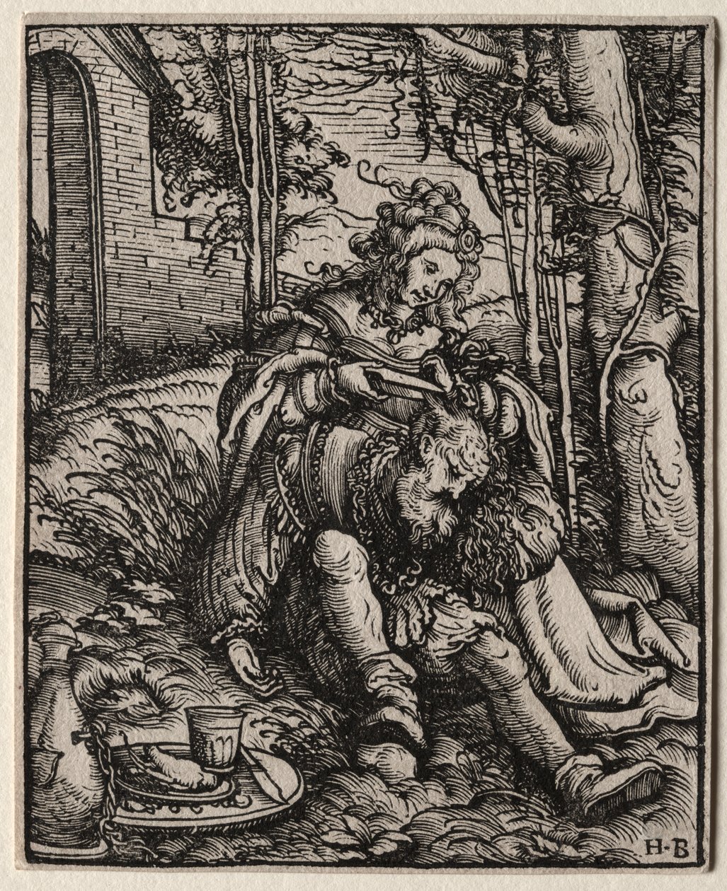 Samson und Delilah von Hans Burgkmair