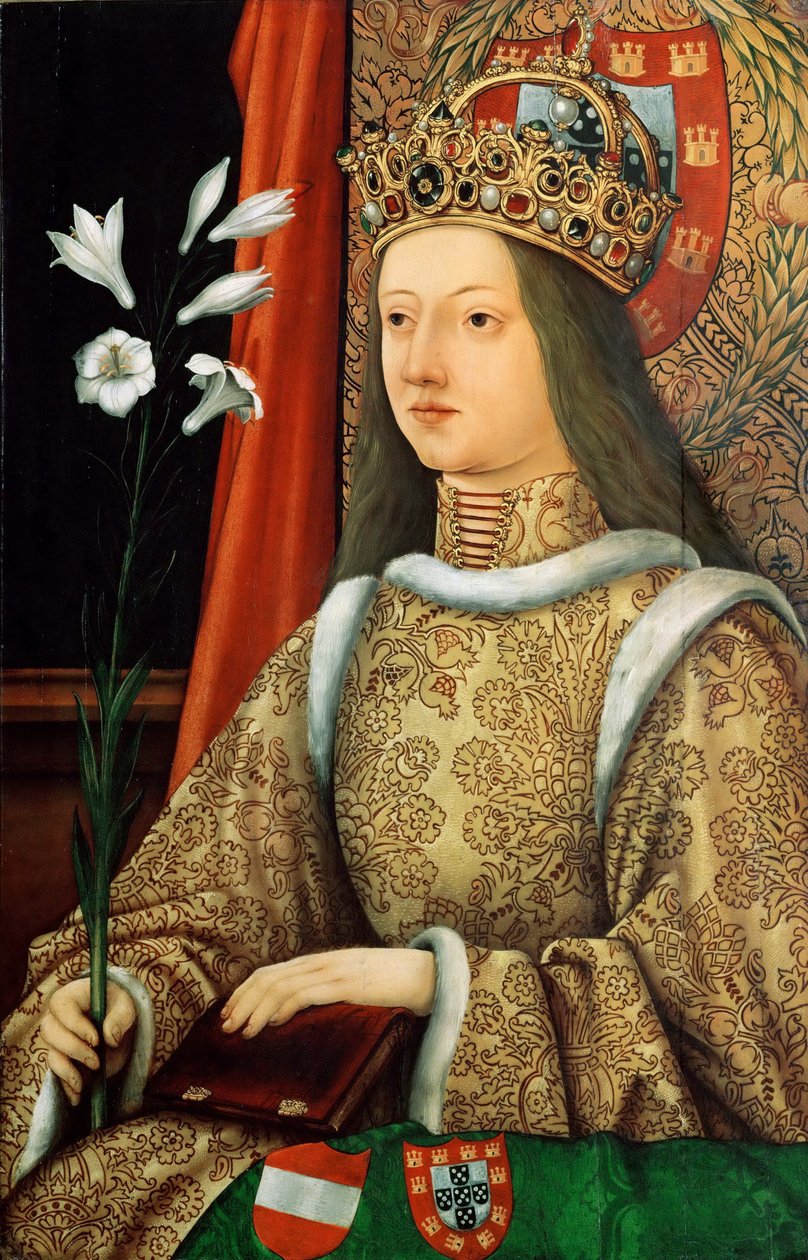 Porträt von Eleonore von Portugal, 1434-1467, Heilige Römische Kaiserin, nach 1468 von Hans Burgkmair the Elder