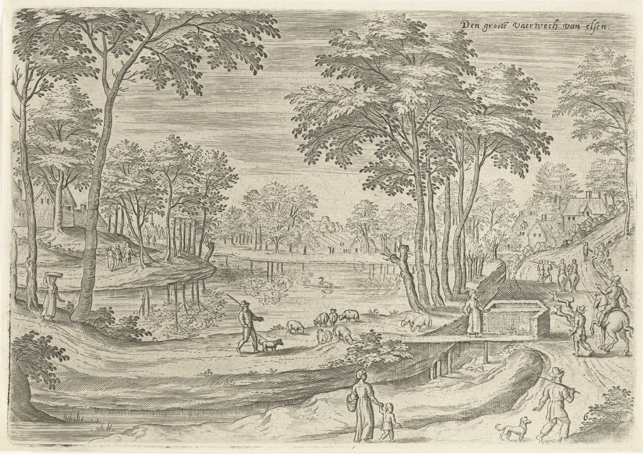 Ansicht des Kanals von Elsene von Hans Collaert (I)