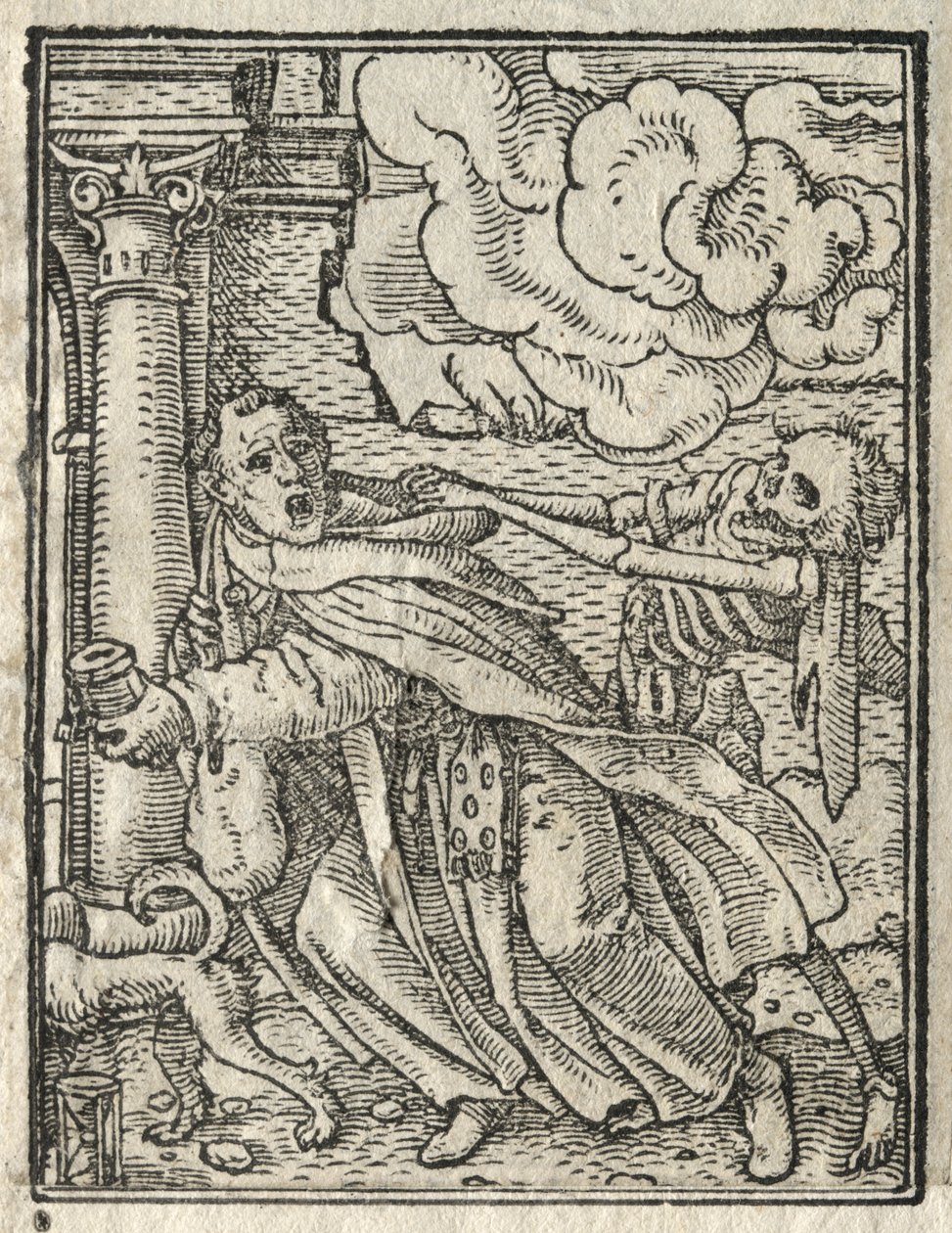 Der Totentanz: Der Bettelmönch; Die Nonne von Hans Holbein