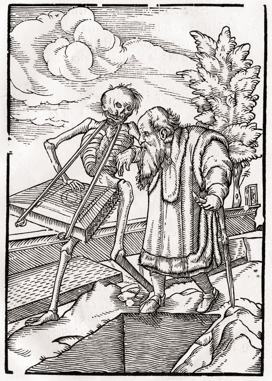 Der Tod kommt zum alten Mann oder Einsiedler, aus 
