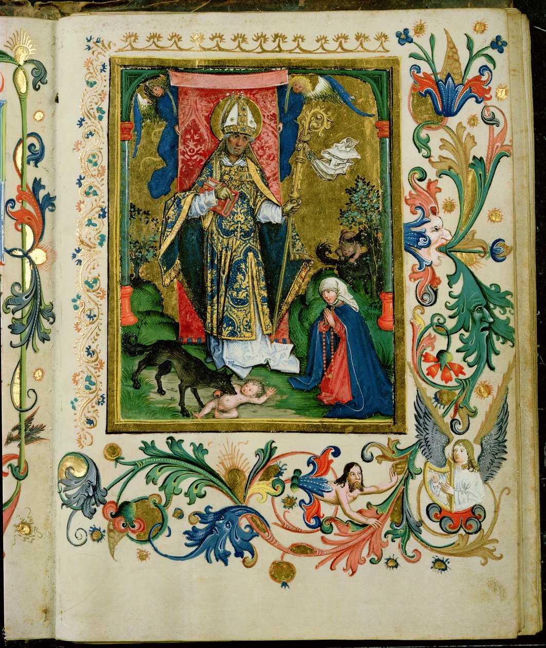 St. Augustinus mit der Jungfrau und dem Kind von Hans Holbein der Jüngere