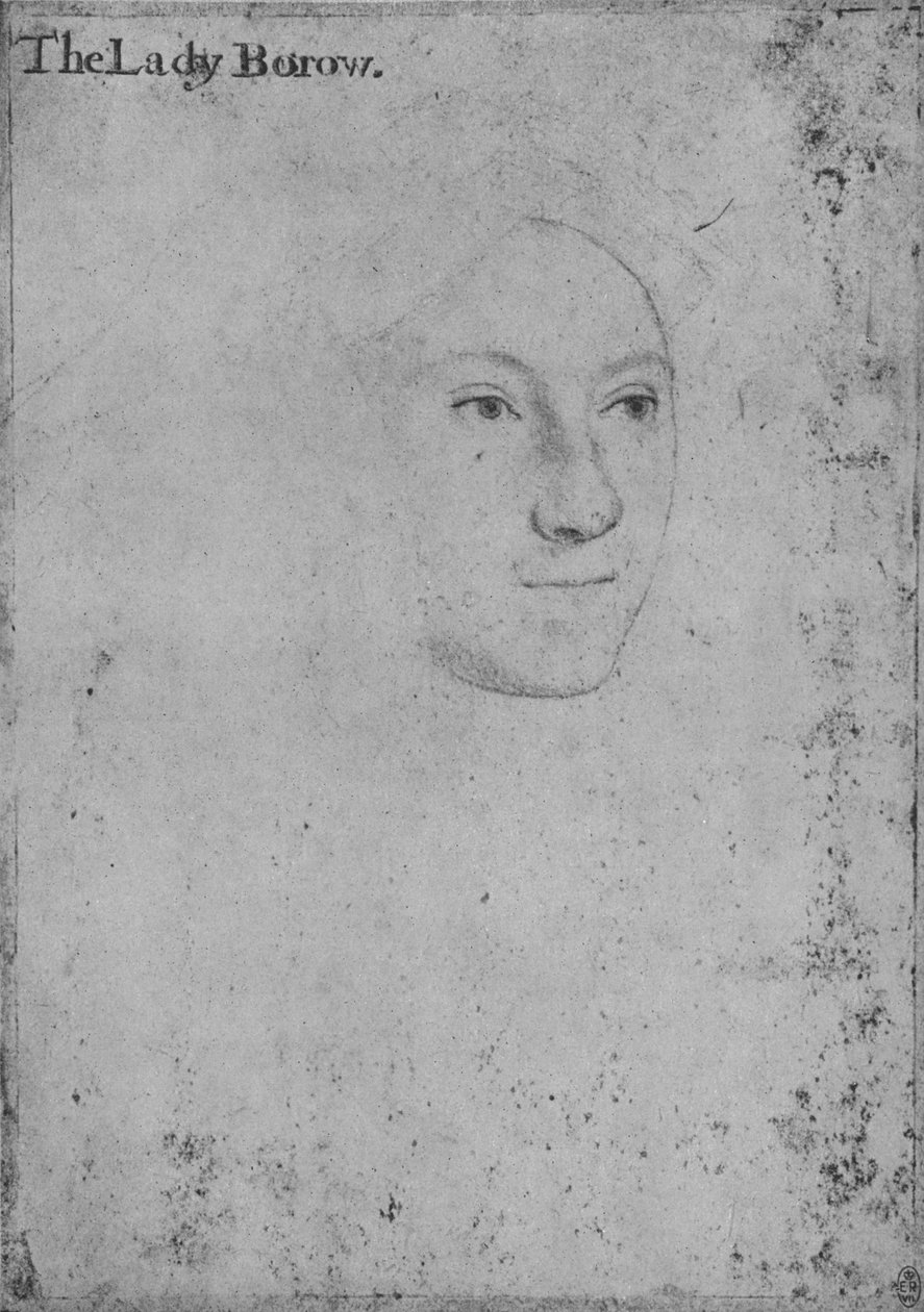 Alice London, Lady Borough, um 1541 von Hans Holbein der Jüngere