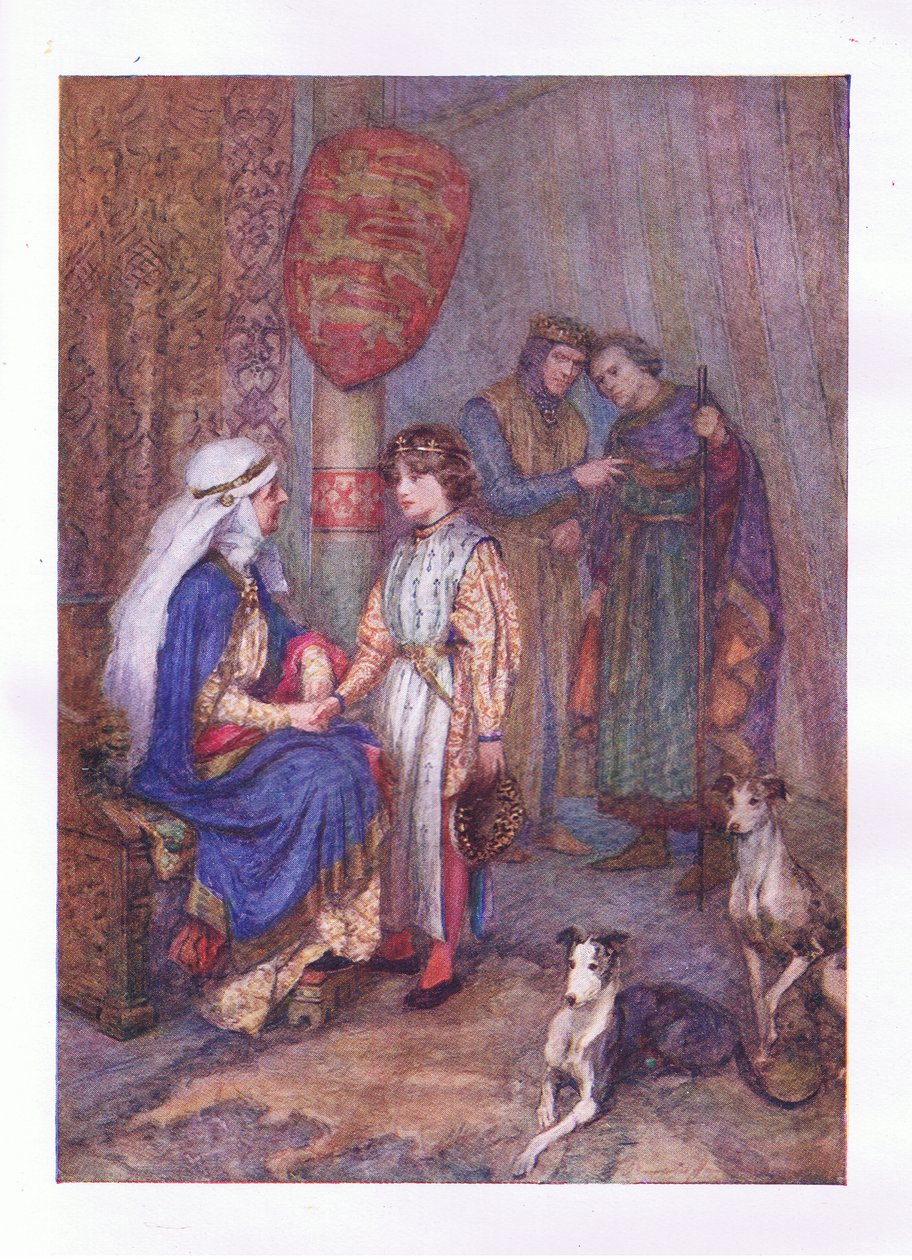 Hubert, Hubert, wirf dein Auge auf den jungen Jungen (König Johann), aus Die vollständigen Werke von Shakespeare, veröffentlicht von George Harrap & Co Ltd, 1920er Jahre von Hans Holbein der Jüngere