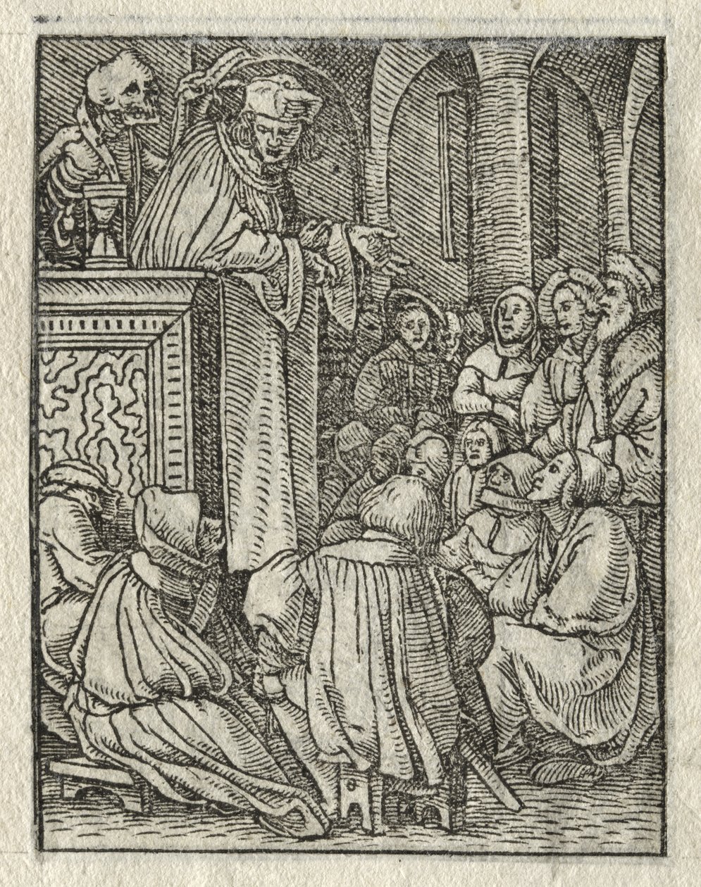 Der Totentanz: Der Prediger; Der Priester von Hans Holbein the Younger