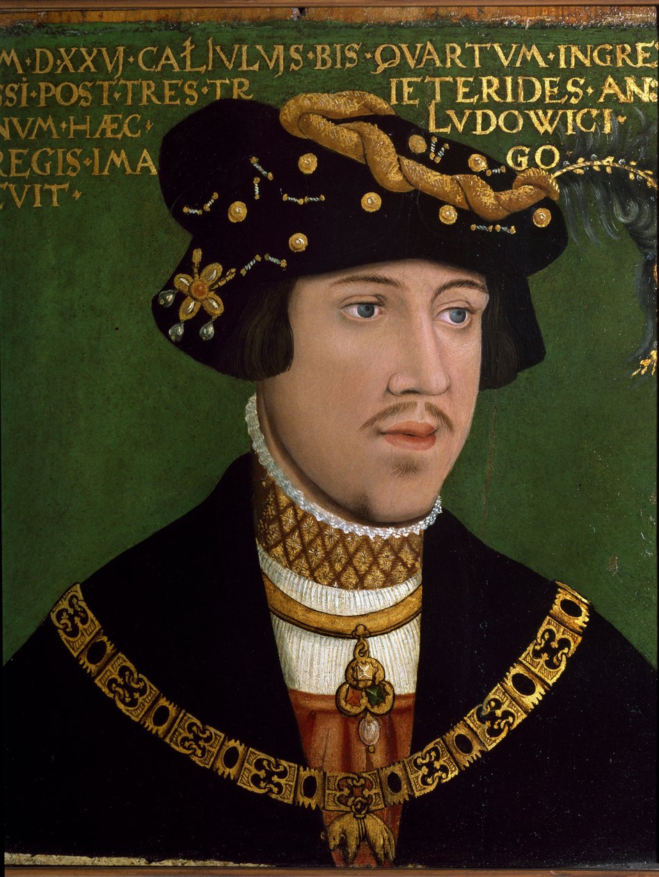 Porträt von Ludwig II. von Ungarn (Ludwig Jagiellon) von Hans Krell