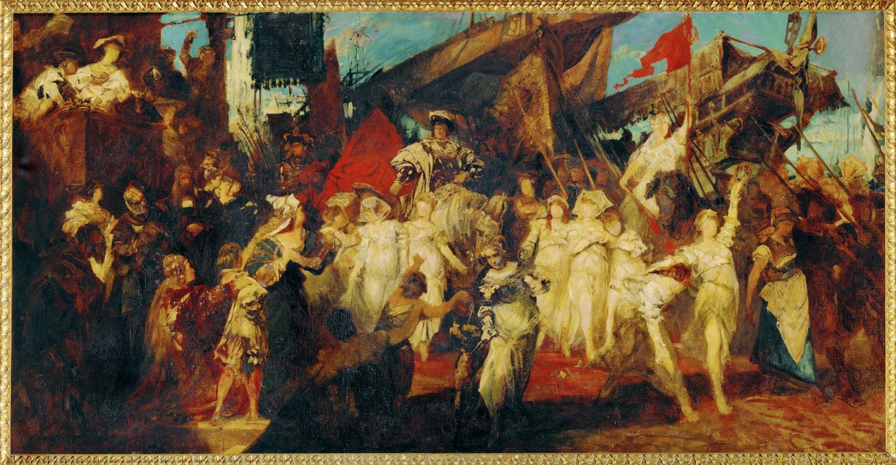 Einzug von Kaiser Karl V in Antwerpen von Hans Makart