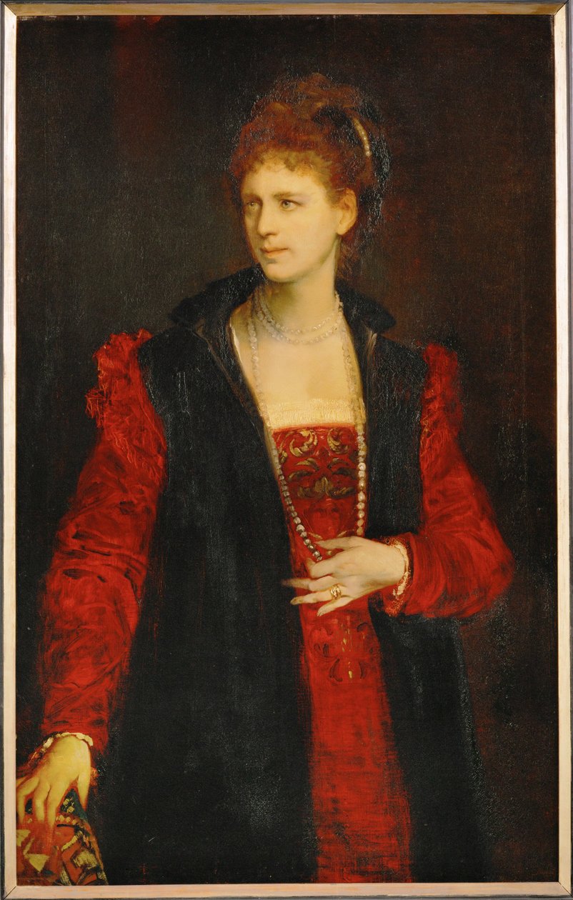 Zerline Gabillon, Schauspielerin am Wiener Burgtheater von Hans Makart