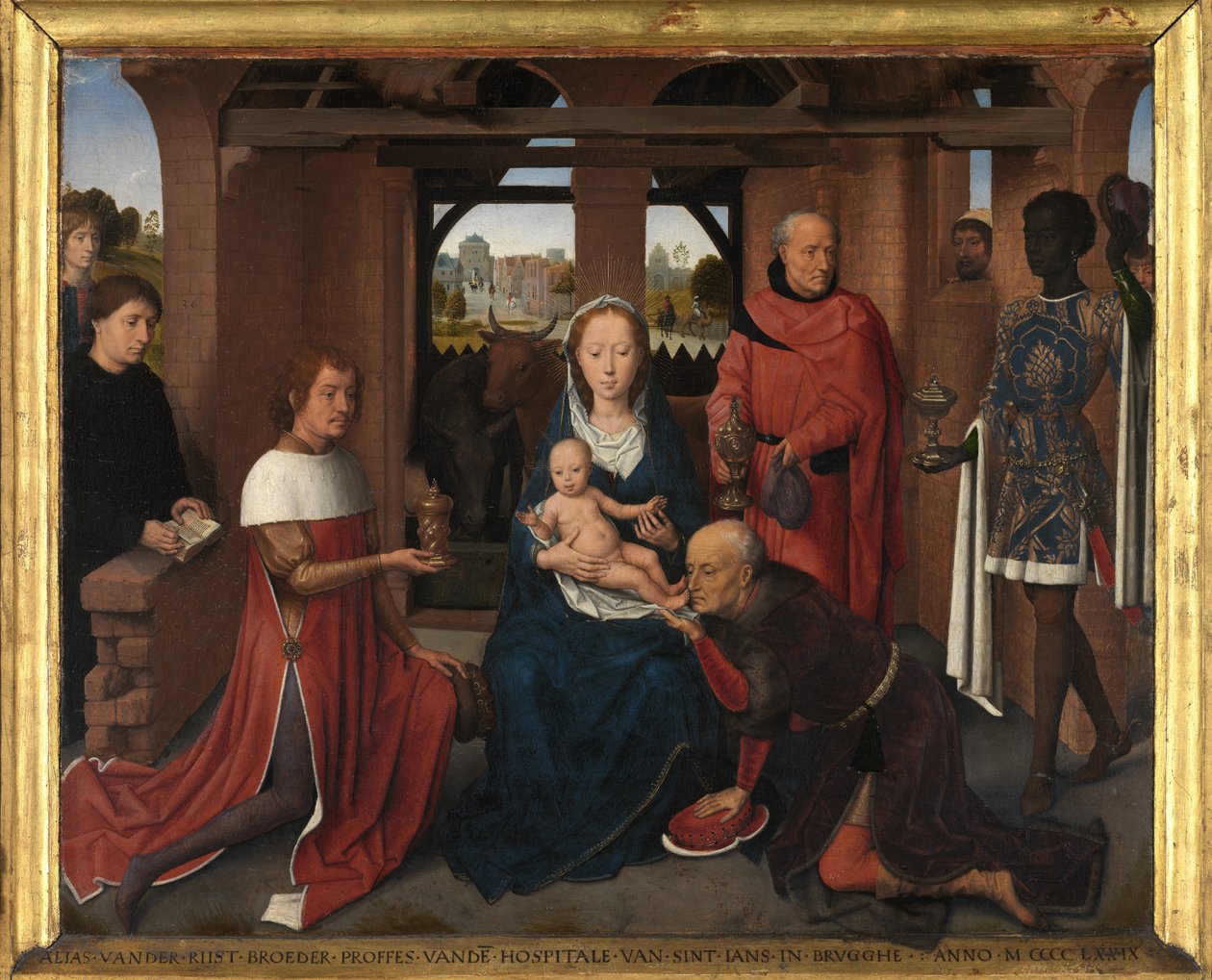 Zentrales Panel des Triptychons von Jan Floreins von Hans Memling