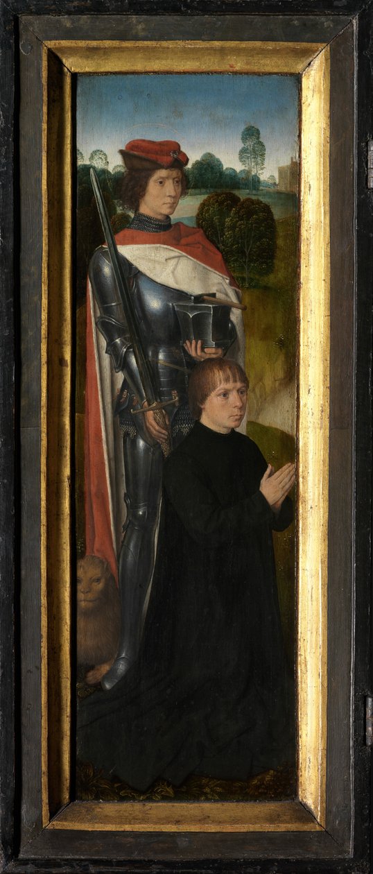 Linker Flügel des Triptychons von Adriaan Reins von Hans Memling