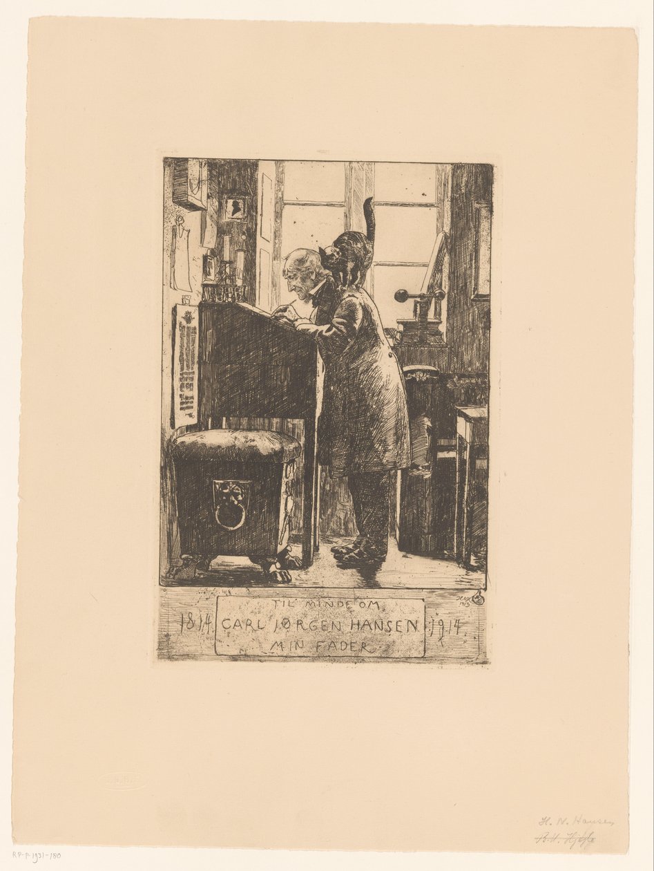Vater des Künstlers von Hans Nicolai Aksel Hansen