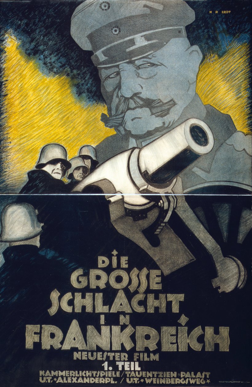 Plakat für den Ersten Weltkriegsfilm 