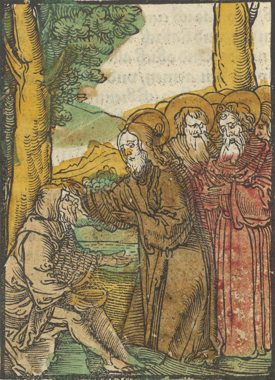 Christus heilt den Blinden, aus Das Plenarium, 1517 von Hans Schäufelein the Elder