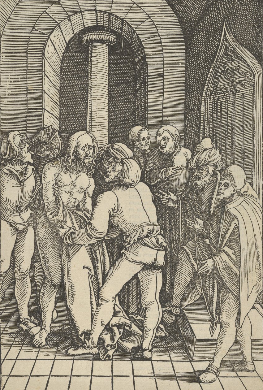 Christus entkleidet, aus Speculum passionis domini nostri Ihesu Christi, 1507 von Hans Schäufelein the Elder