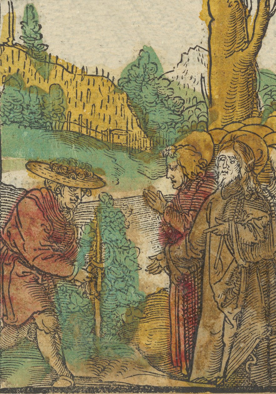 Das Gleichnis von den Arbeitern im Weinberg, aus Das Plenarium, 1517 von Hans Schäufelein the Elder