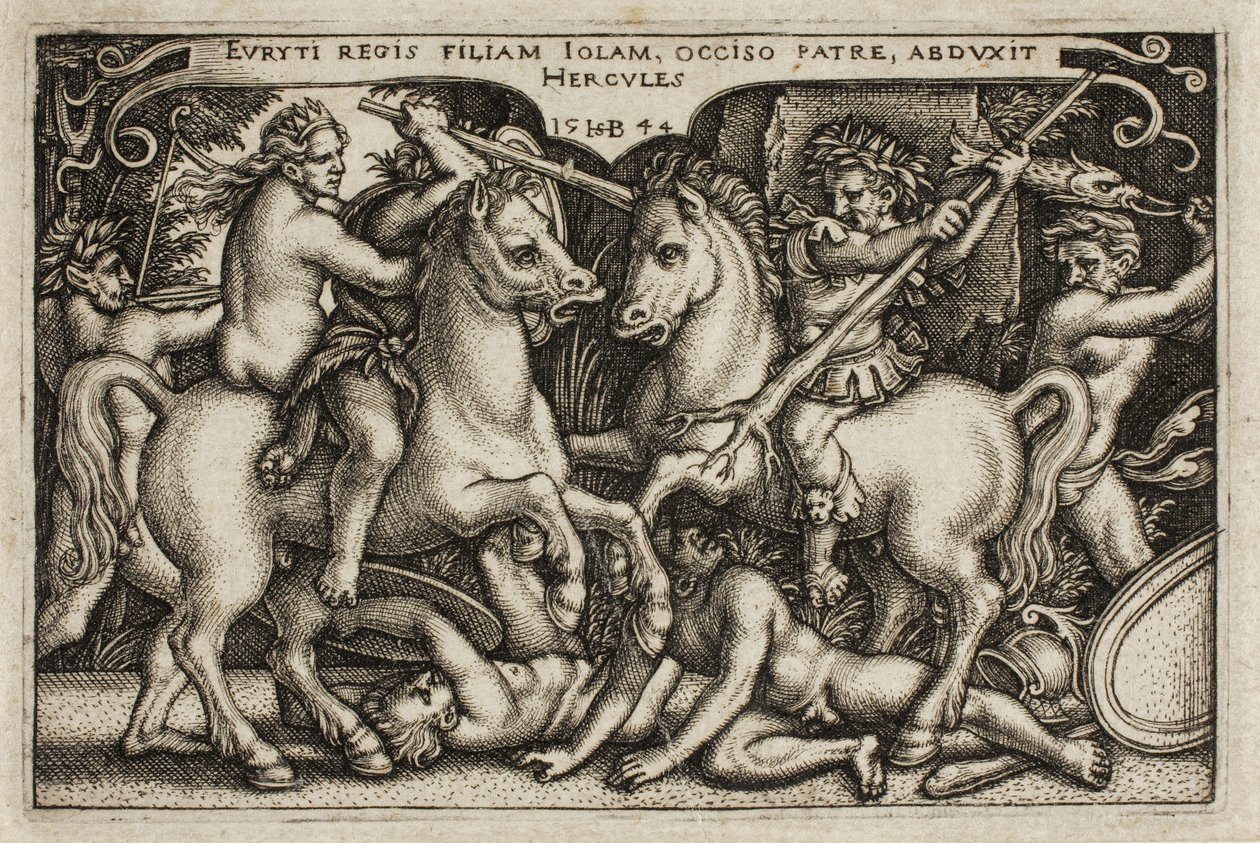Herkules und Iole, aus Die Arbeiten des Herkules von Hans Sebald Beham