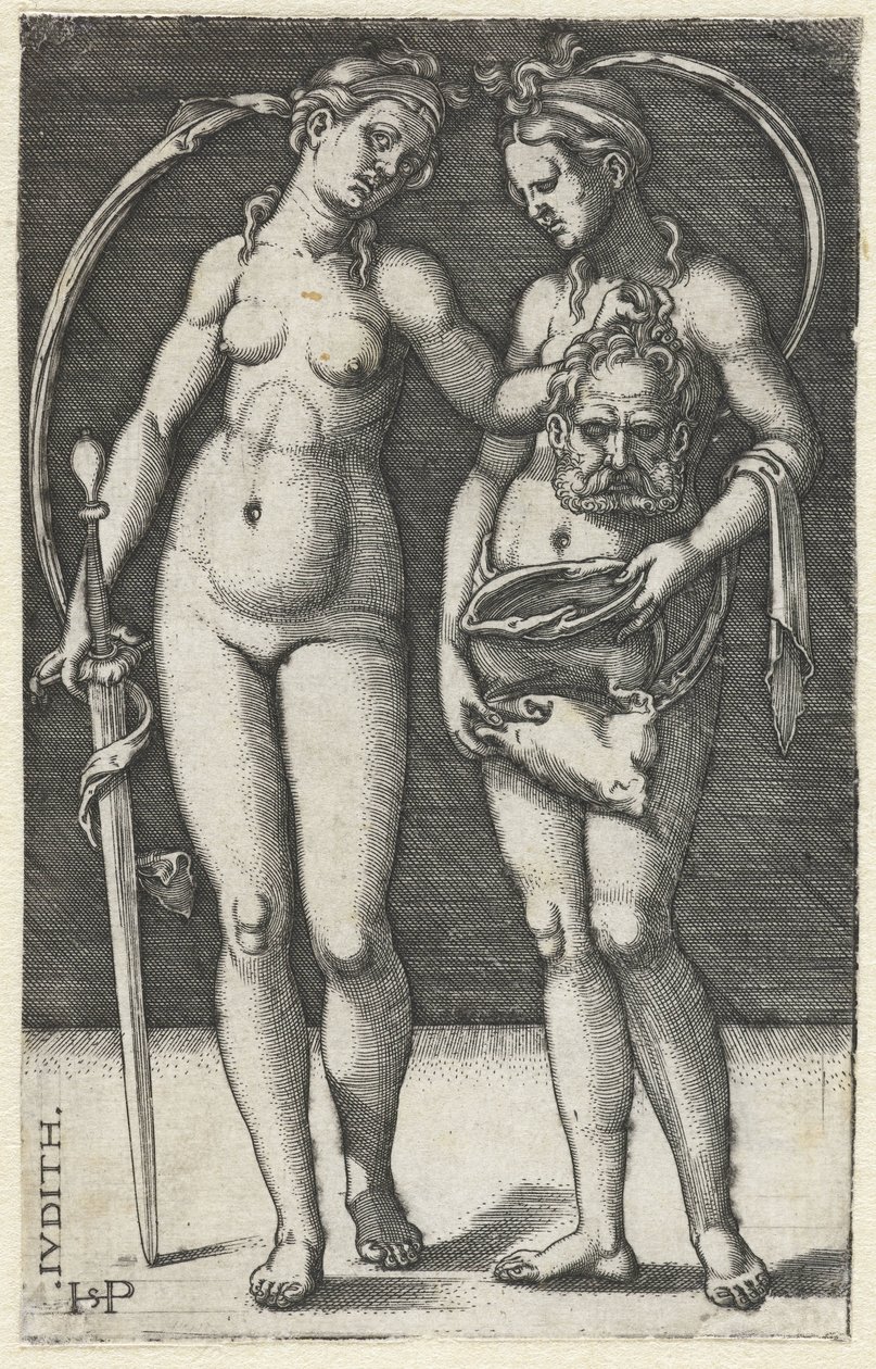 Judith mit dem Kopf des Holofernes und Magd von Hans Sebald Beham