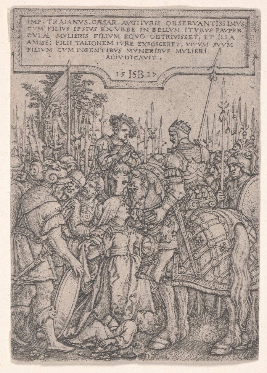 Trajans Gerechtigkeit von Hans Sebald Beham