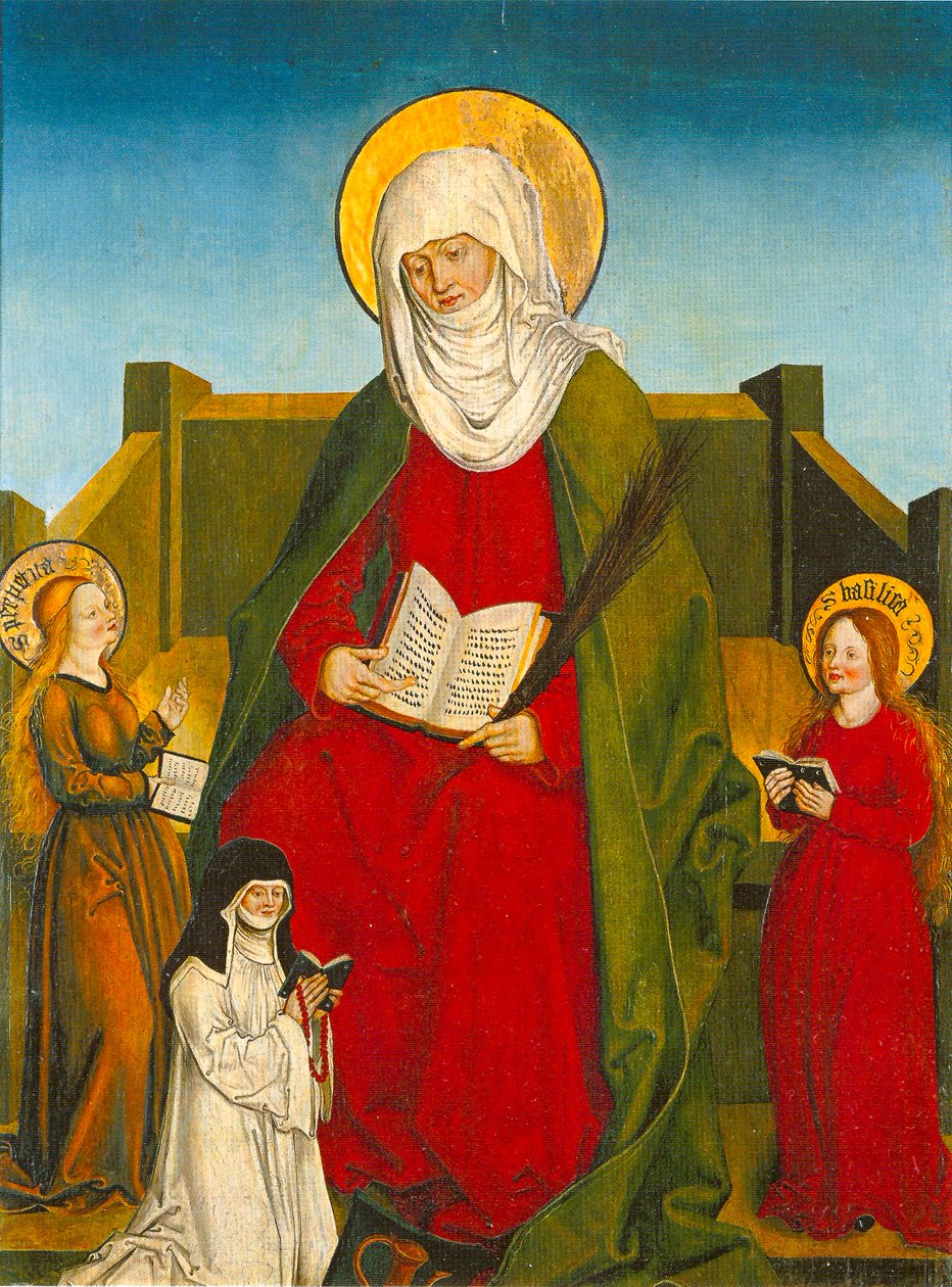 Die Heilige Monika - Inzigkofener Altar von Hans und Jakob Strüb