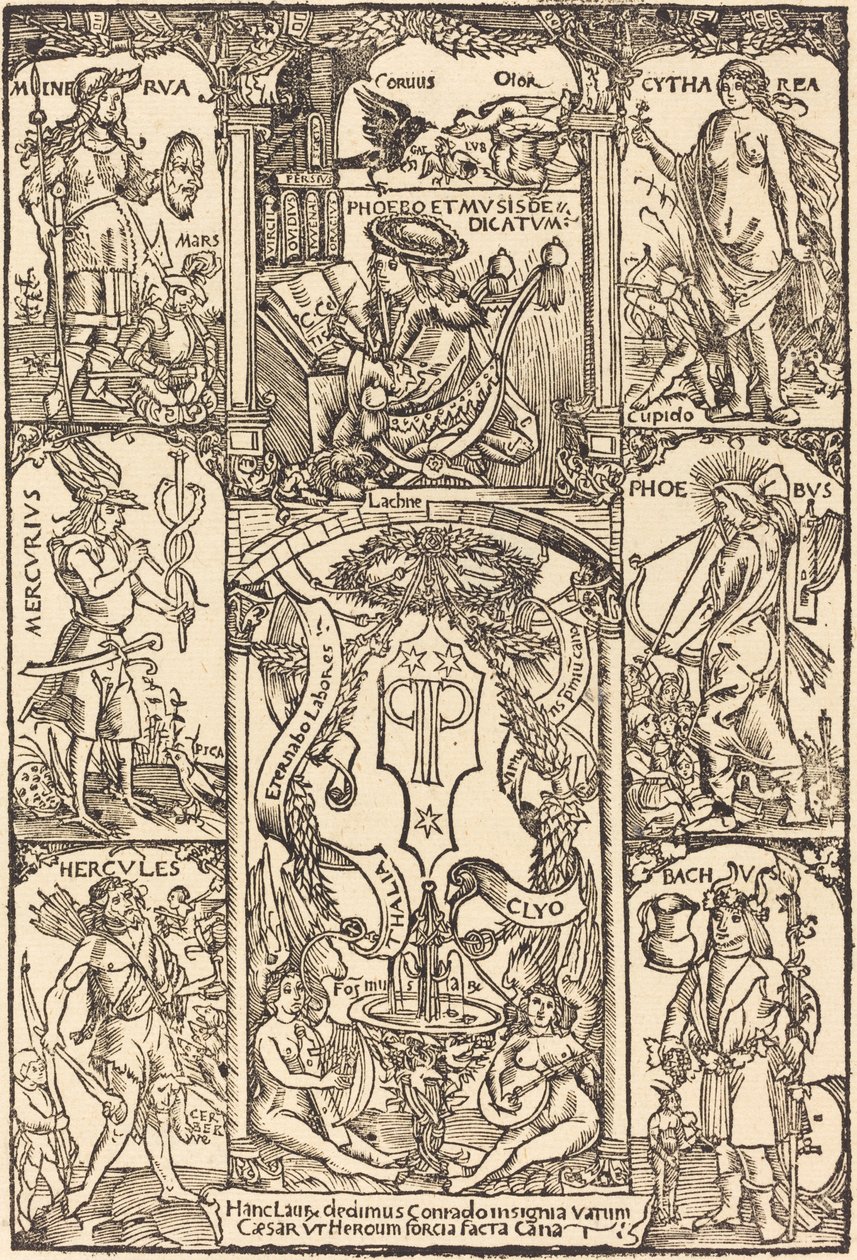 Kelten umgeben von griechischen und römischen Göttern von Hans Süss von Kulmbach