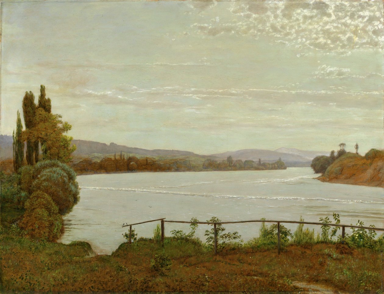 Morgen am Oberrhein bei Säckingen von Hans Thoma