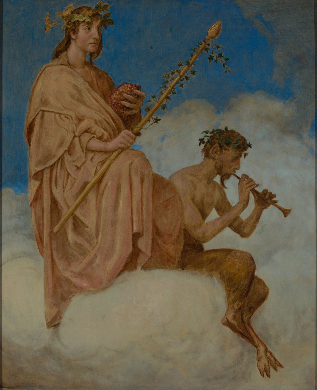 Oktober (Weingötter) von Hans Thoma