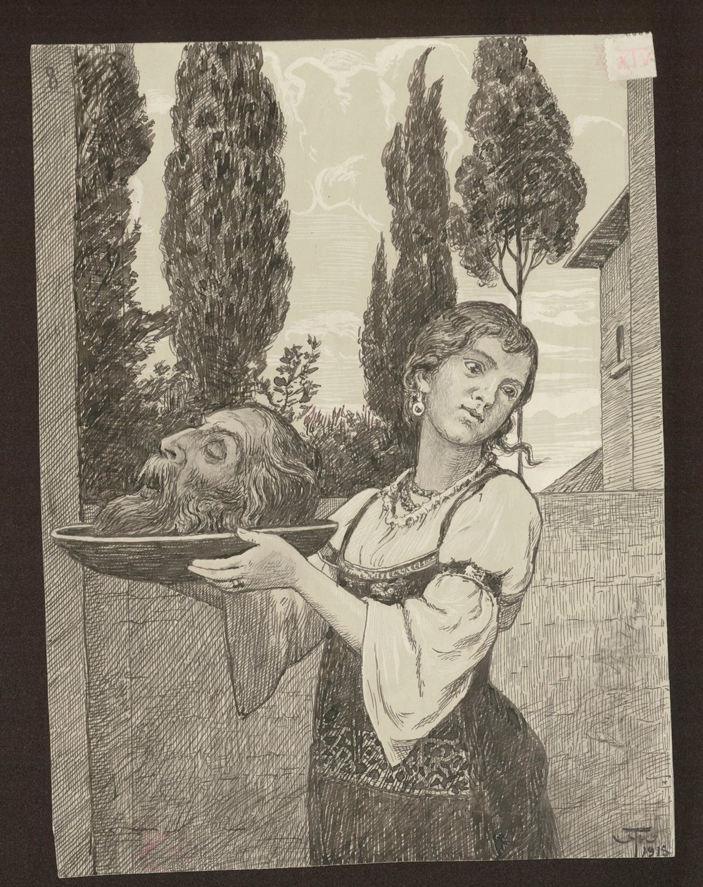 Salome mit dem Kopf des Heiligen Johannes des Täufers von Hans Thoma