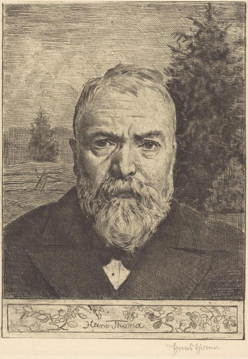 Selbstporträt II von Hans Thoma