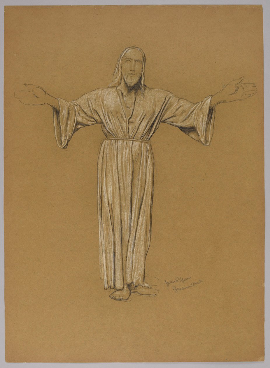 Studie der Gestalt Christi von Hans Thoma