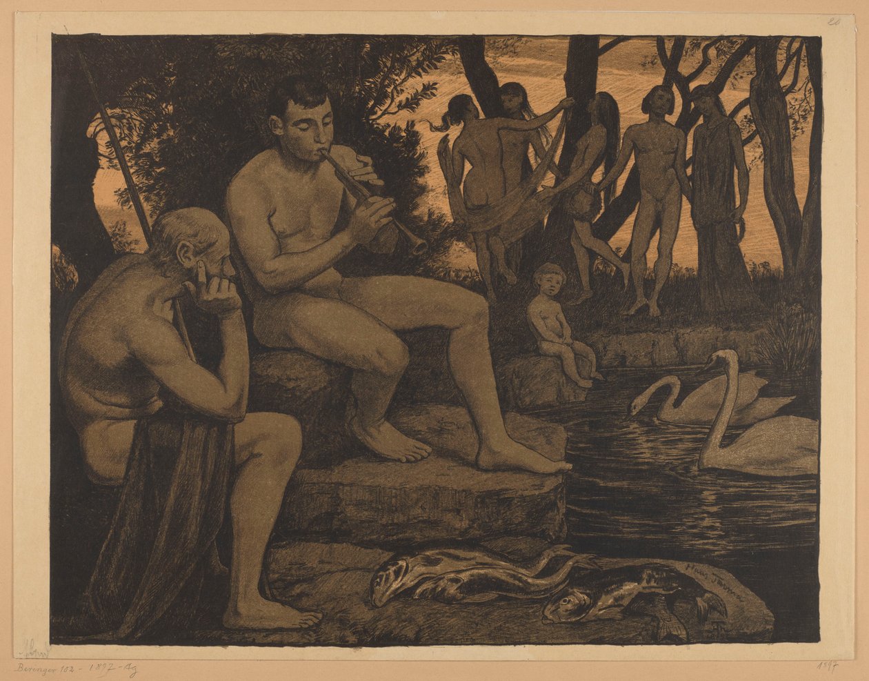 Abend (Waldidylle) von Hans Thoma