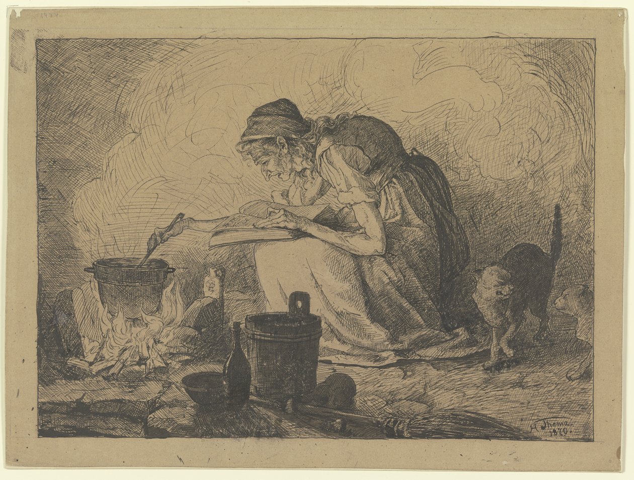 Hexenküche von Hans Thoma