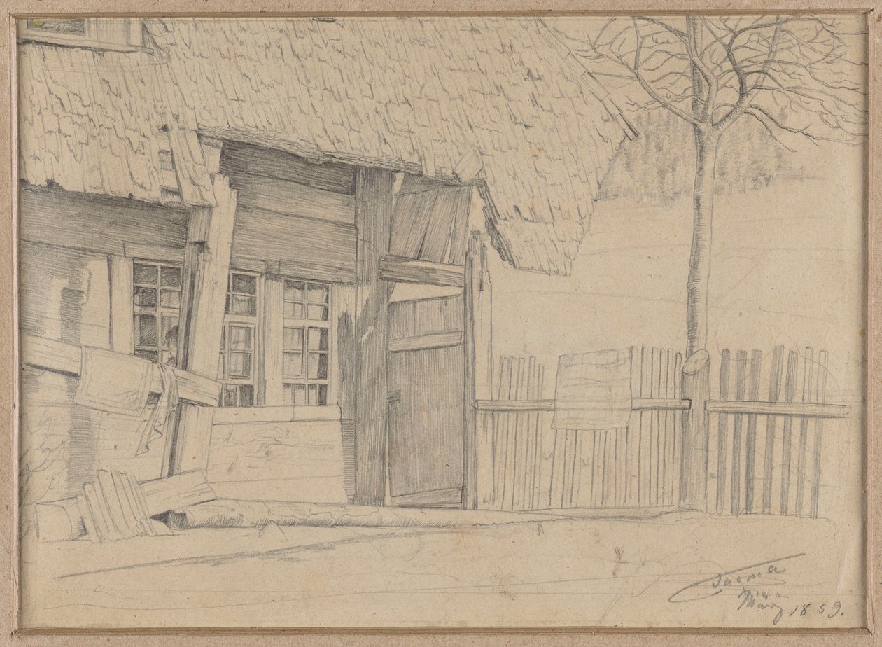 Bauernhof in Bernau von Hans Thoma