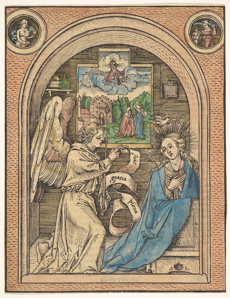 Die Verkündigung, spätes 15. - frühes 16. Jahrhundert von Hans Wechtlin the Elder