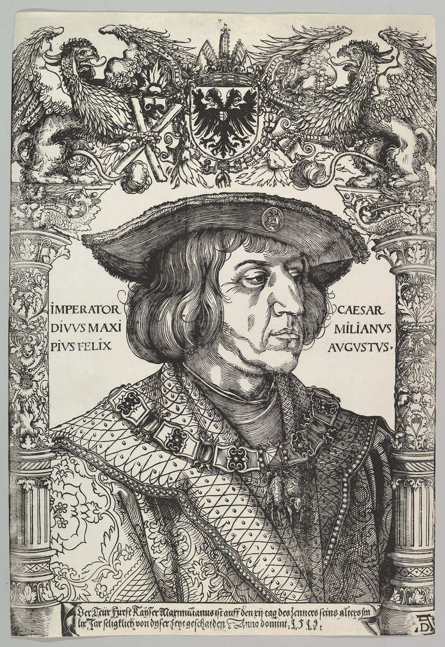 Porträt von Kaiser Maximilian I., 1519 von Hans Weiditz