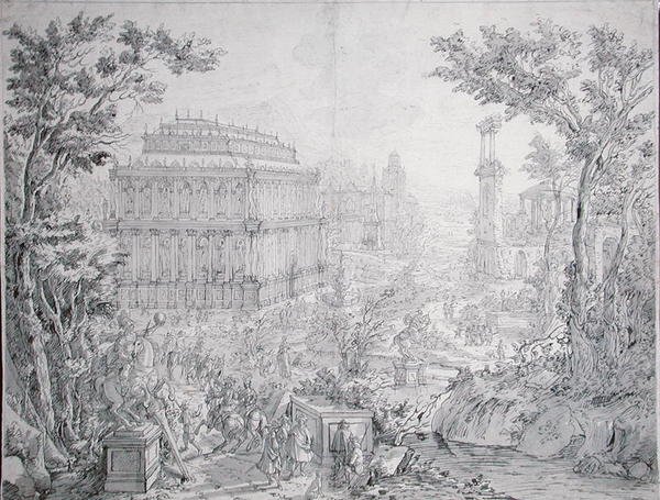 Das Mausoleum von Halikarnassos von Hans or Jan Vredeman de Vries