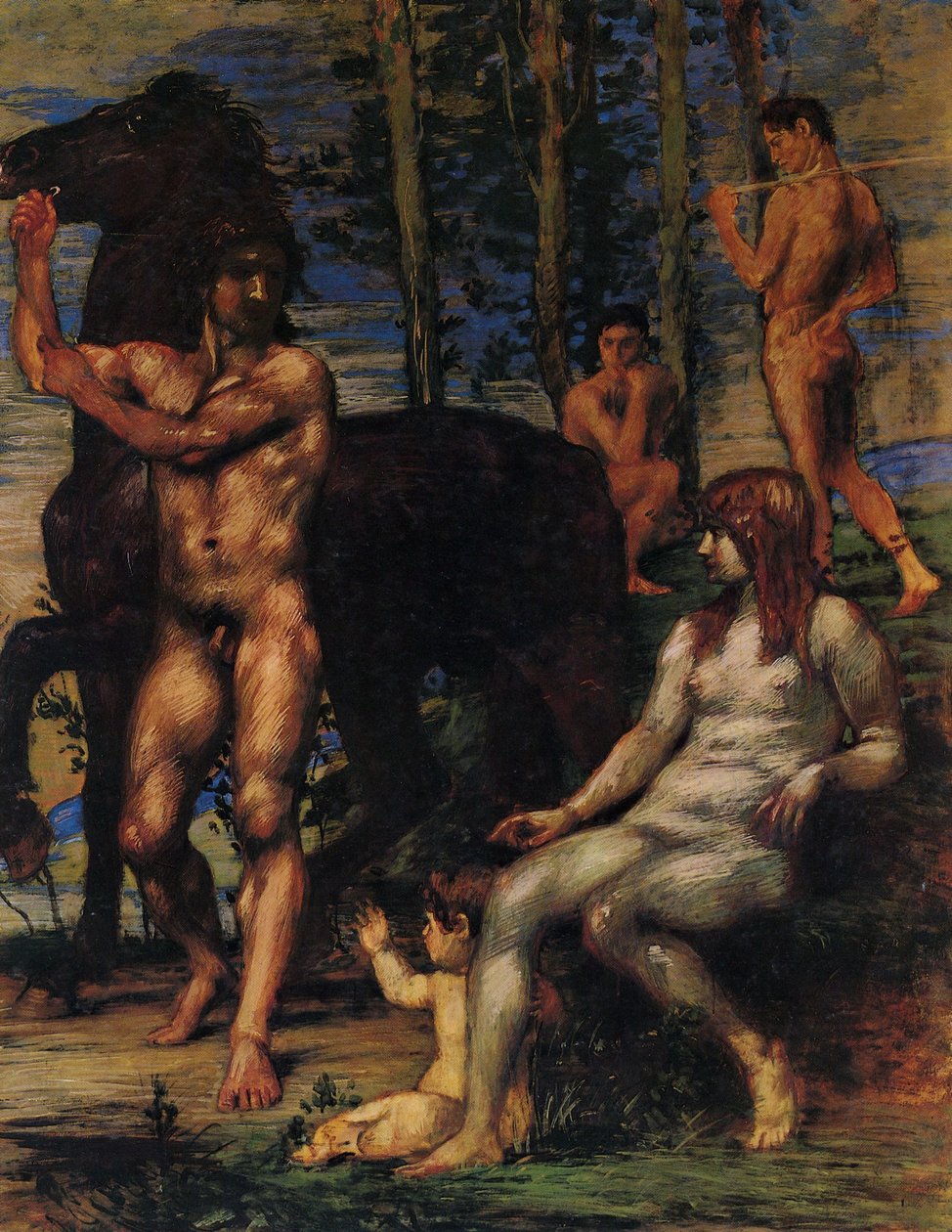 Pferdeführer und Nymphe von Hans von Marées