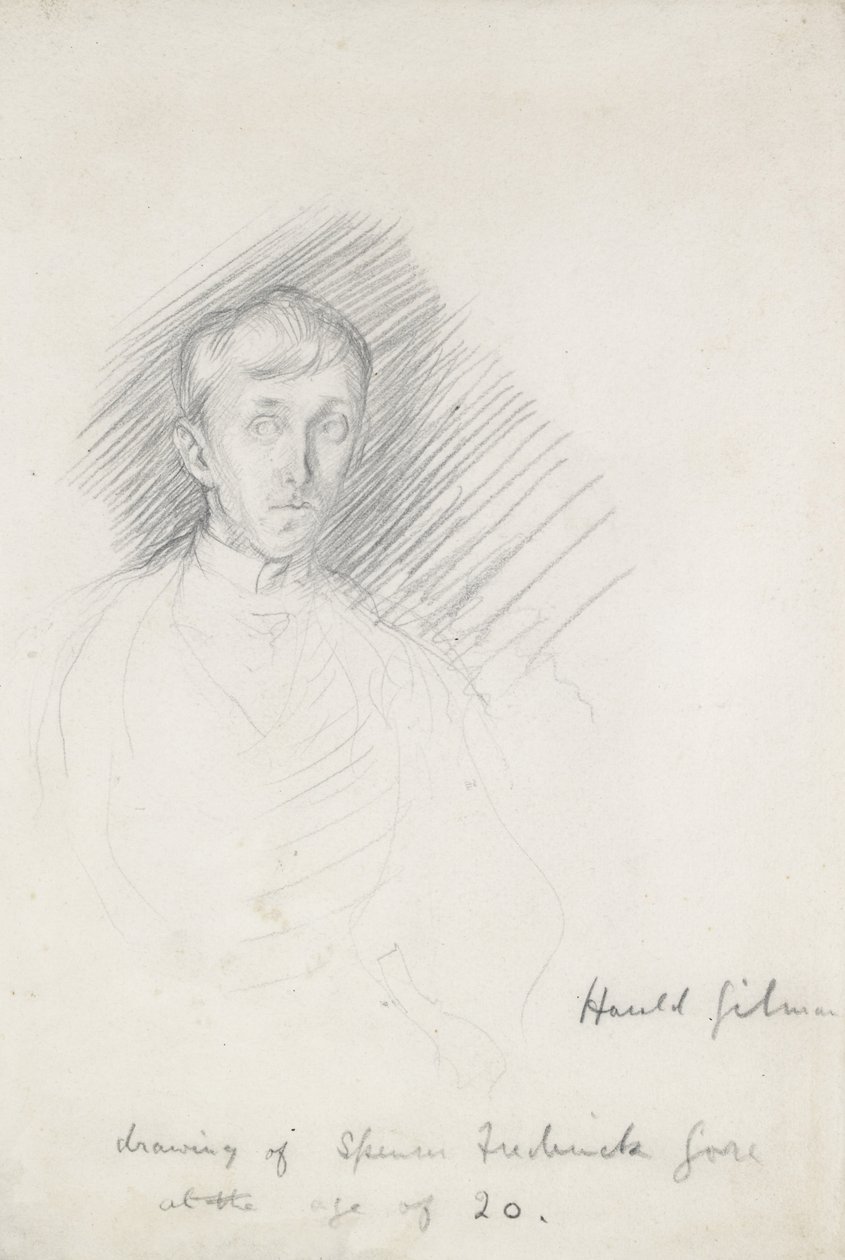 Porträt von Frederick Spencer Gore (1878 - 1914) von Harold Gilman