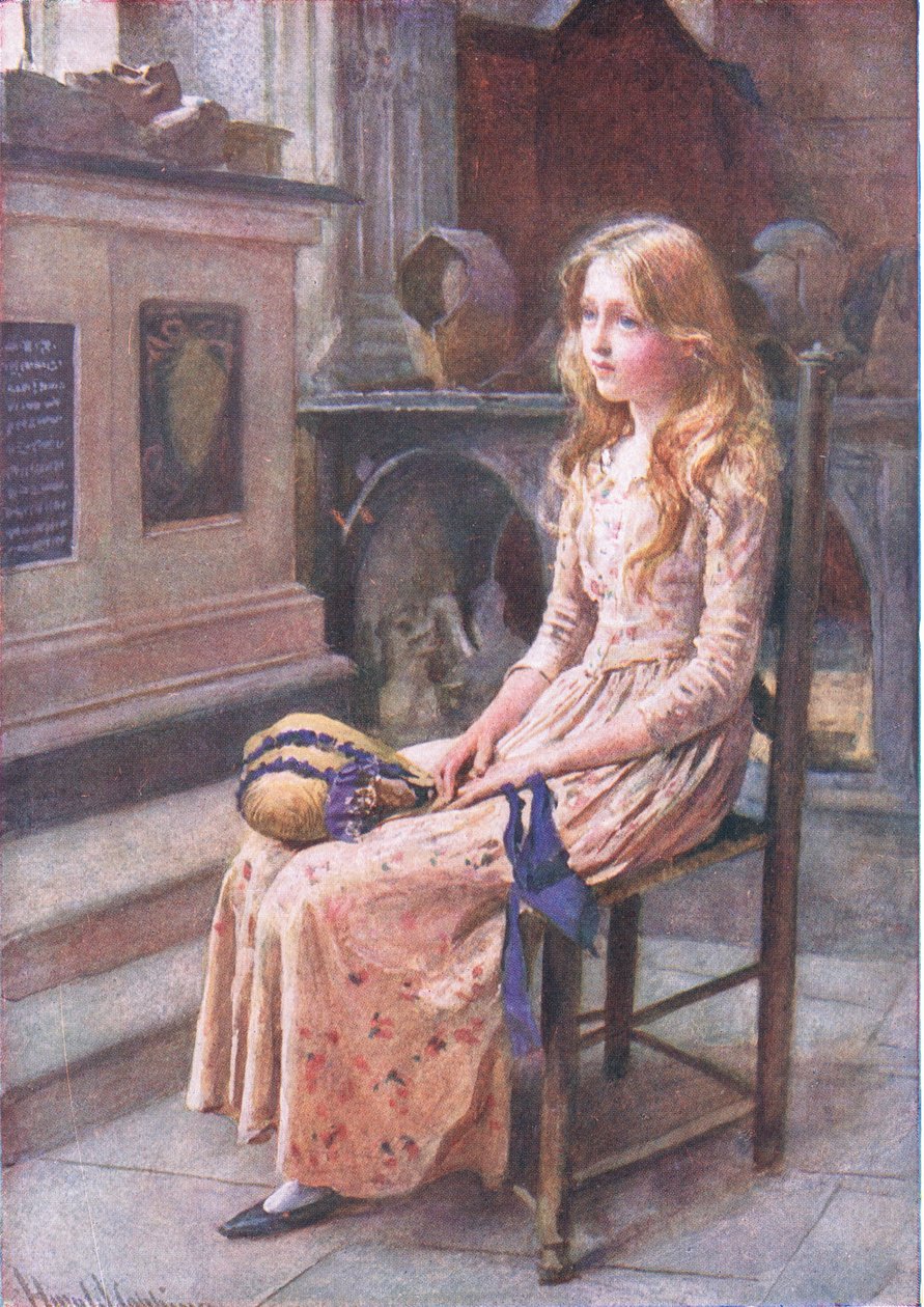 Kleine Nell in der alten Kirche, Illustrationen für 