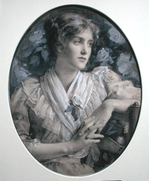 Porträt einer Dame von Harold Copping