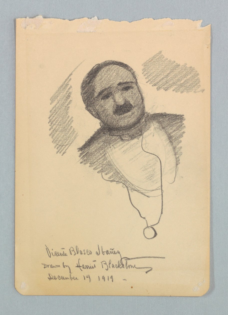 Studie für ein Porträt, Vicente Blasco Ibáñez von Harriet Blackstone