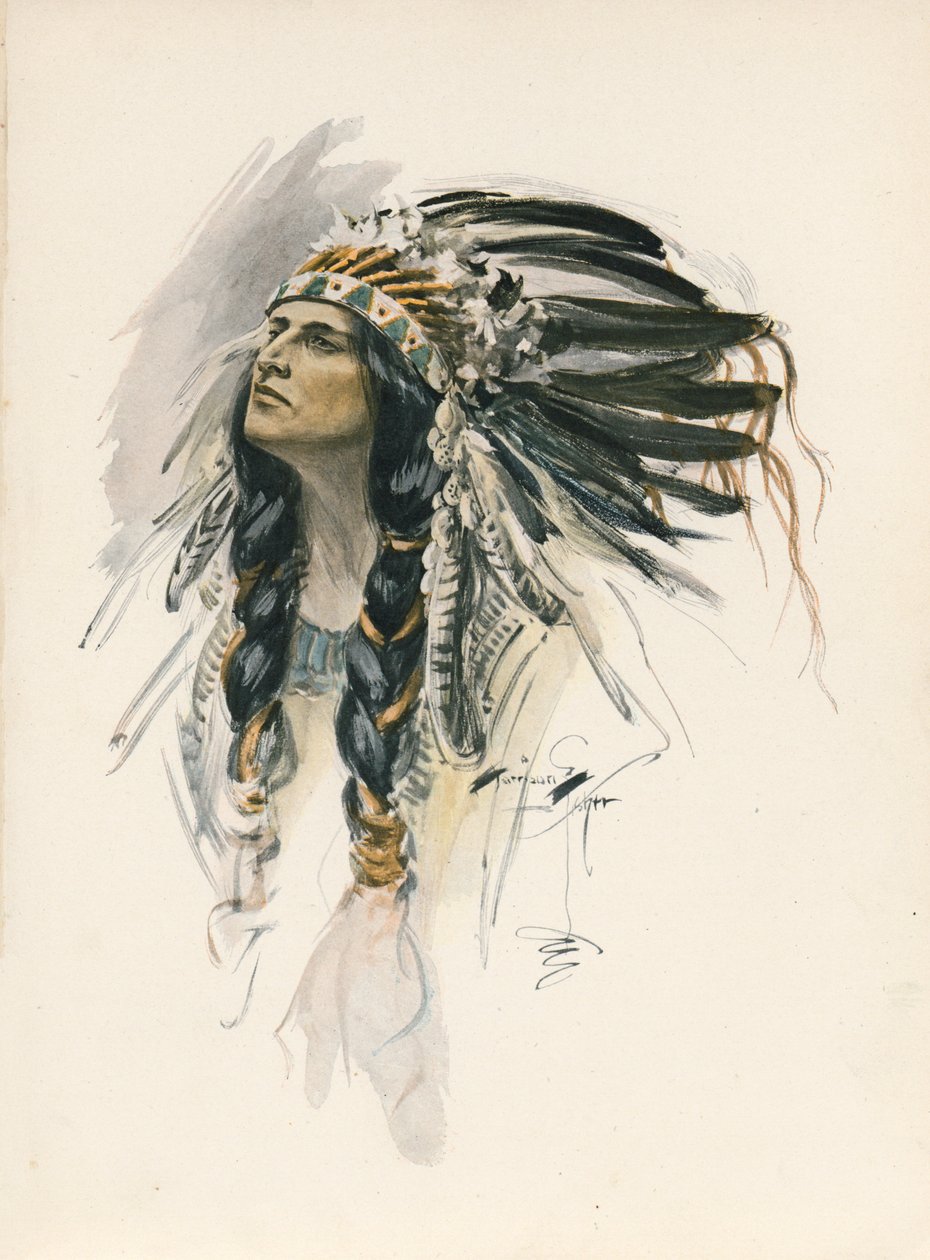 Longfellows Lied von Hiawatha von Harrison Fisher