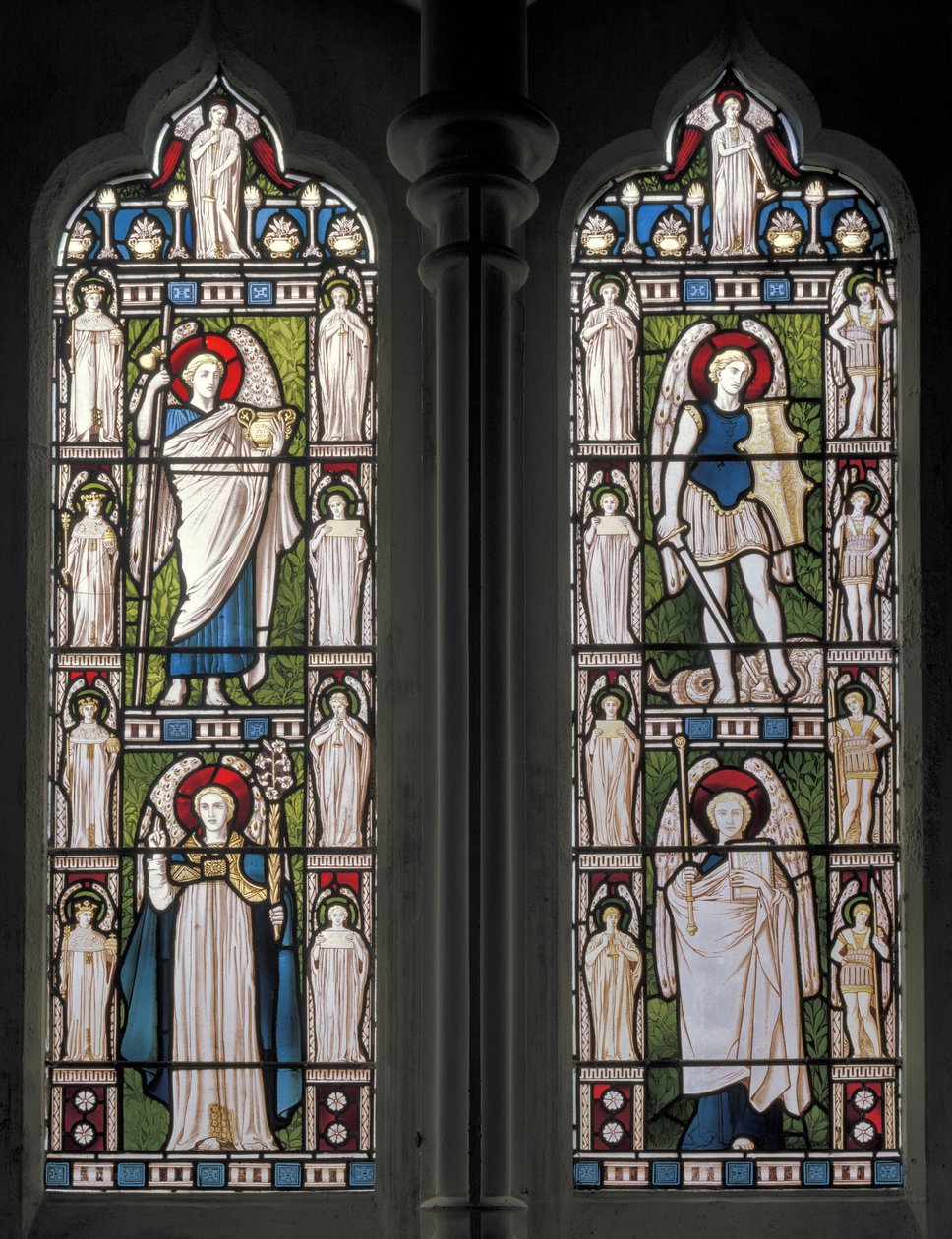Minley, St. Andreas, Engel & Erzengel, 1870 von Harry Ellis Wooldridge